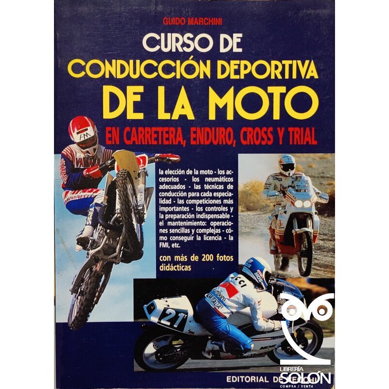 Curso de la conduccion deportiva de la moto. En carrera, enduro, cross y trial-R -23582