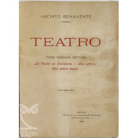 Teatro - Tomo XXVII-R -75901