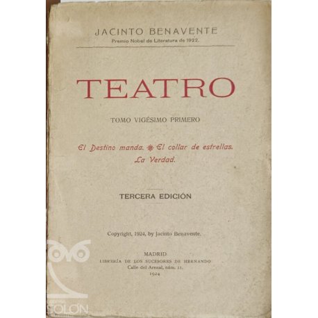 Teatro - Tomo XXI-R -75902