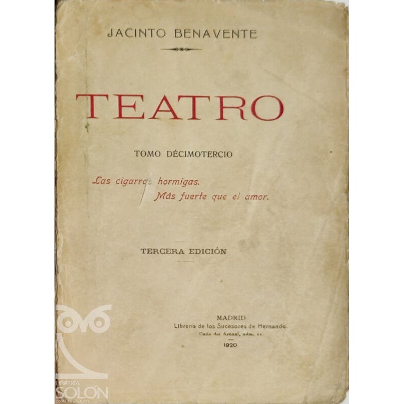 Teatro - Tomo XIII-R -75904