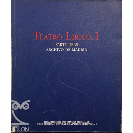 Teatro Lírico, 1 Partituras...